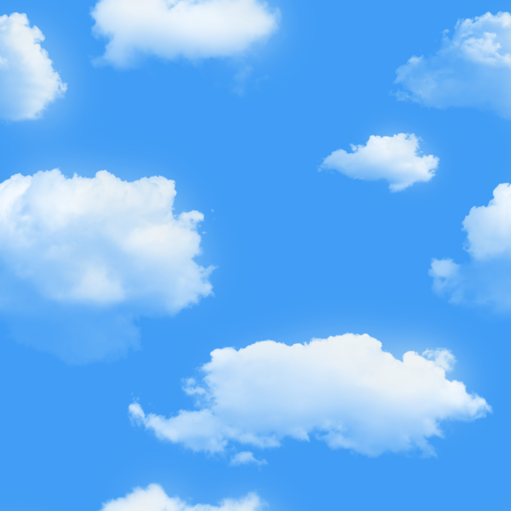 blue sky with white clouds tilable pattern